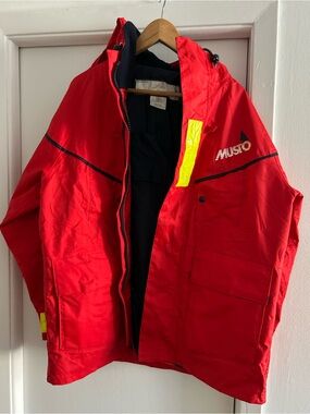 Musto Red Waterproof Sailing Jacket